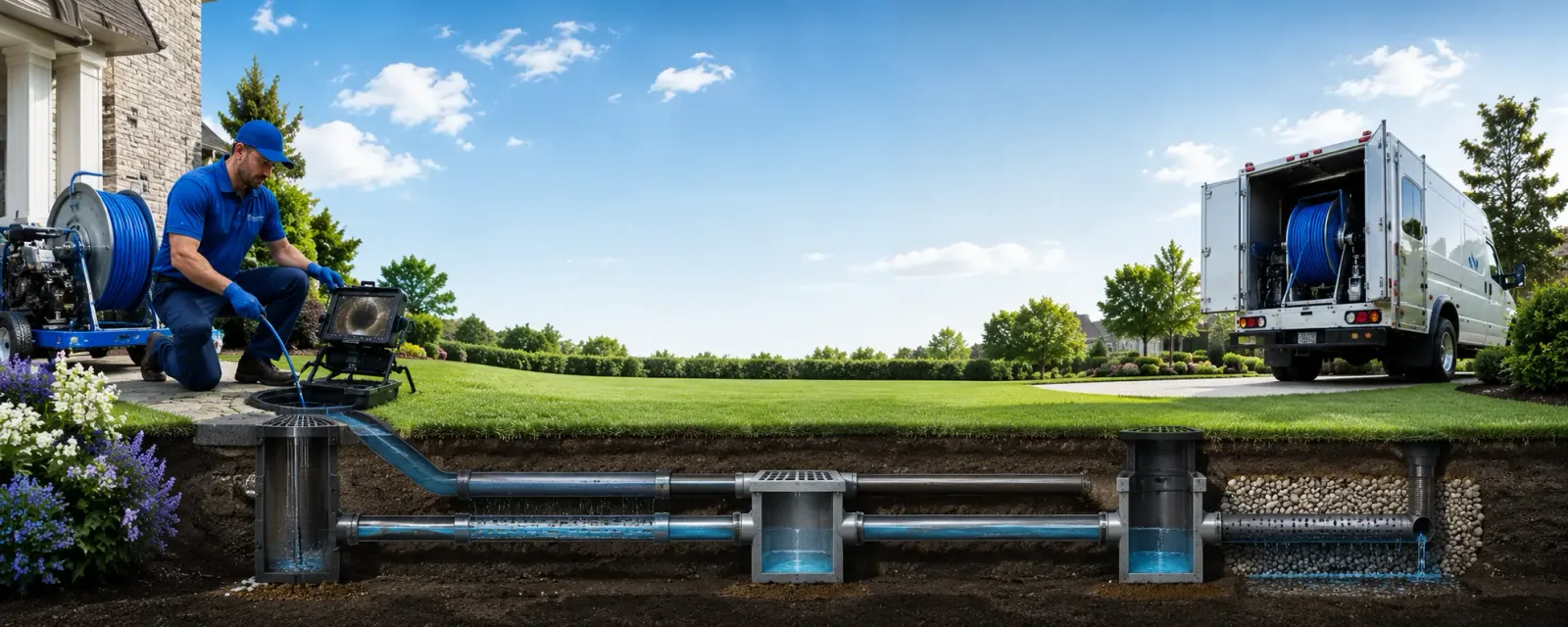 Outdoor drain cleaning information for Loganville, WI